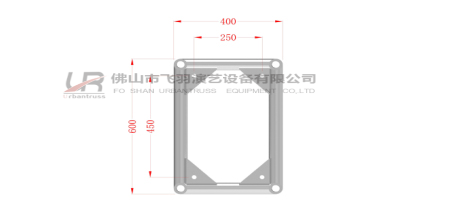 螺丝铝板连接矩形架-UR-RHB600400