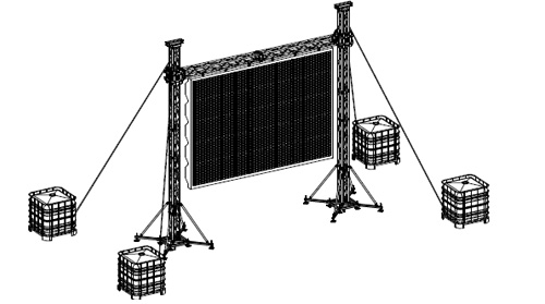 6 m X7 m LED gantry