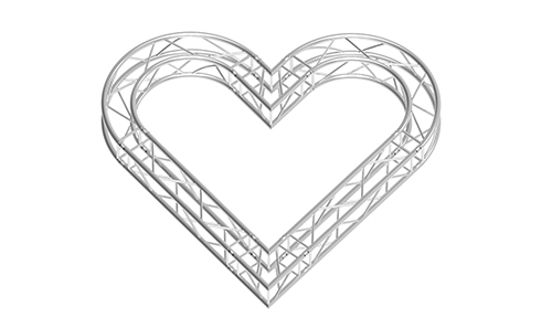 10. Heart-shaped Truss