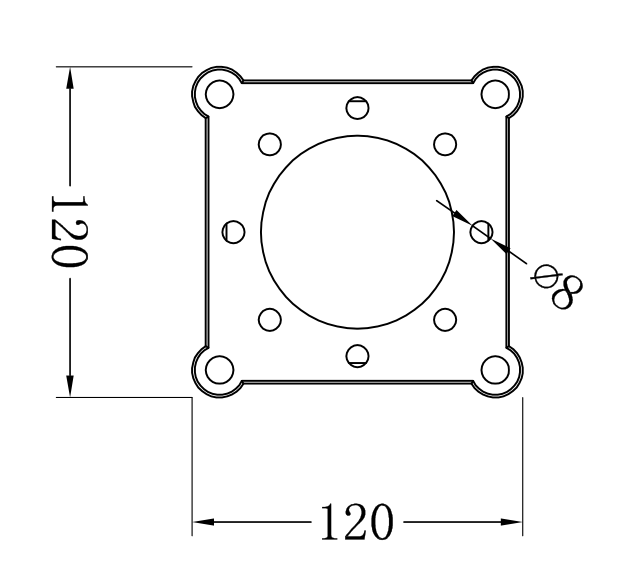 Square truss-UR-QSB120